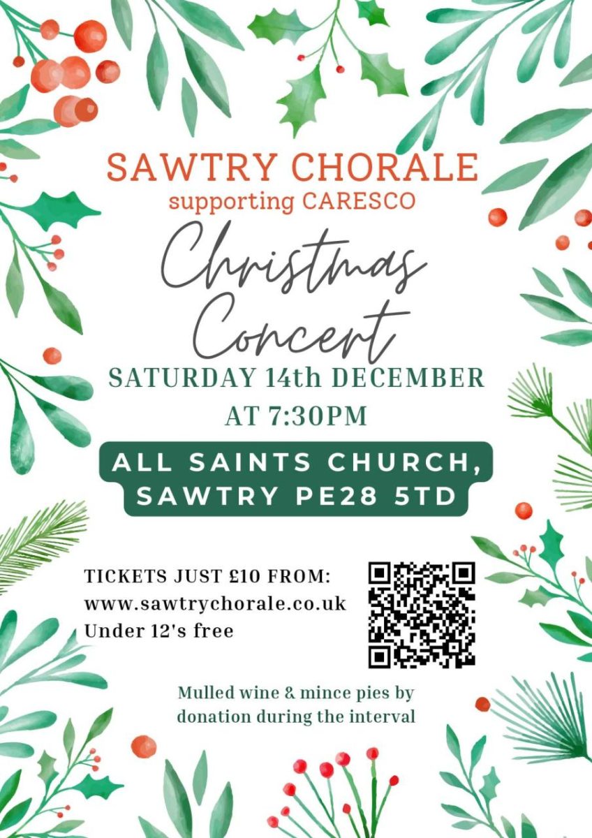 Sawtry Chorale Christmas Concert in Sawtry poster 24