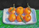 Still life fruit drawing at Gidding Drawing Group